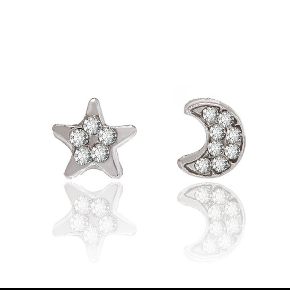 Star and moon studs